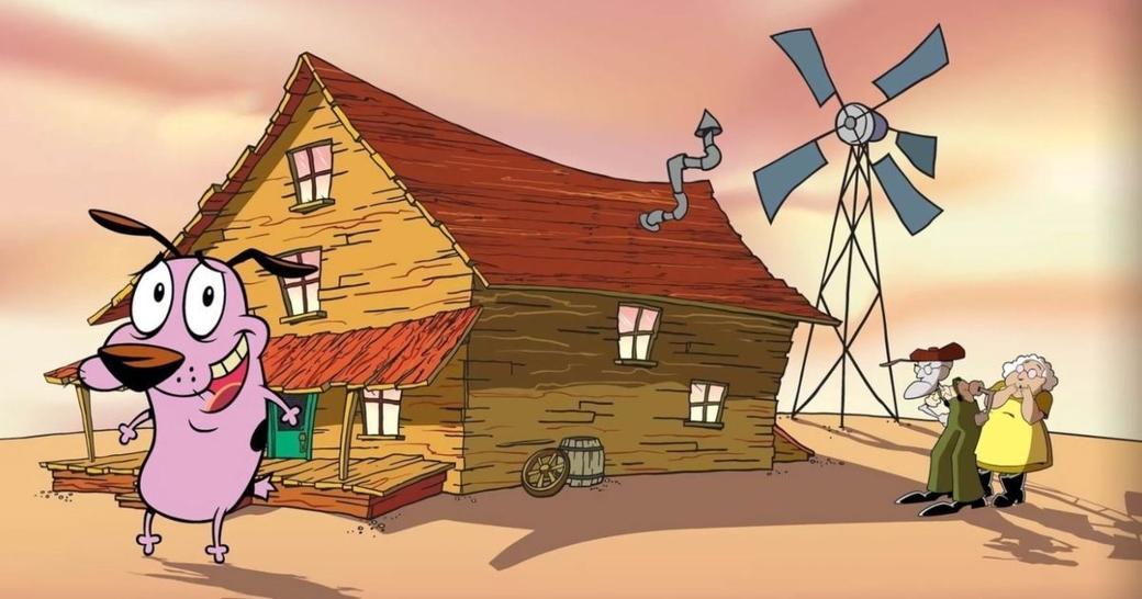 Odwaga tchórzliwego psa