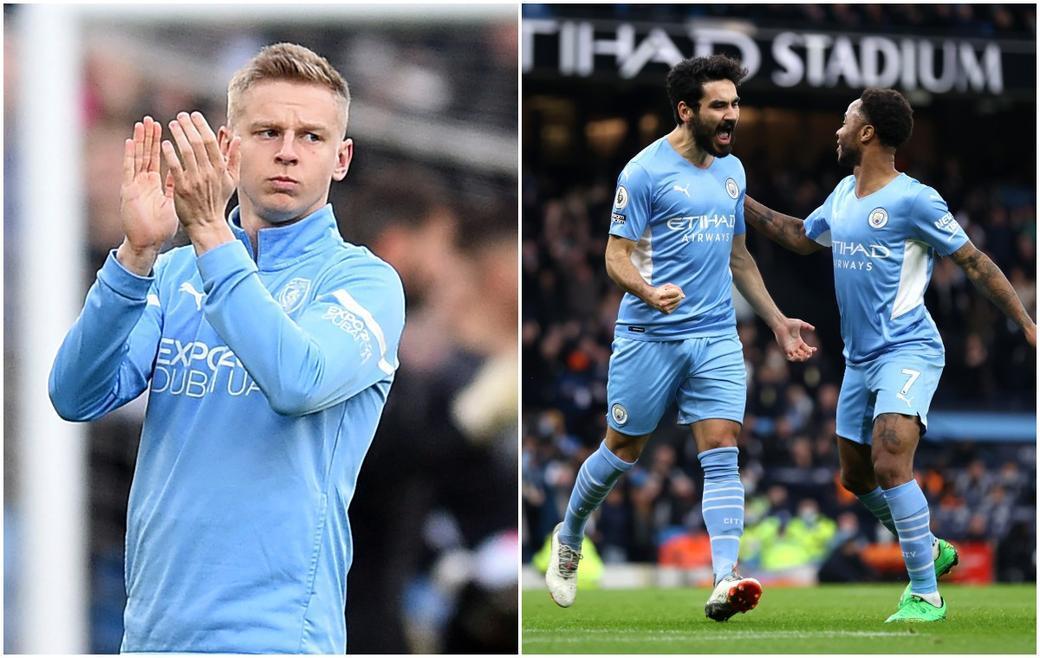 zinchenko gundogan sterling man city fc